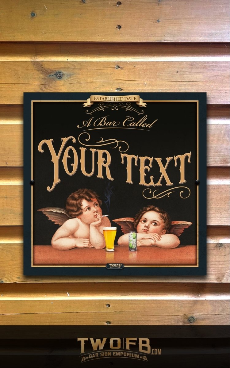 Heaven Bar | Personalised Pub Sign | Hanging Pub Signs – Two Fat Blokes Ltd