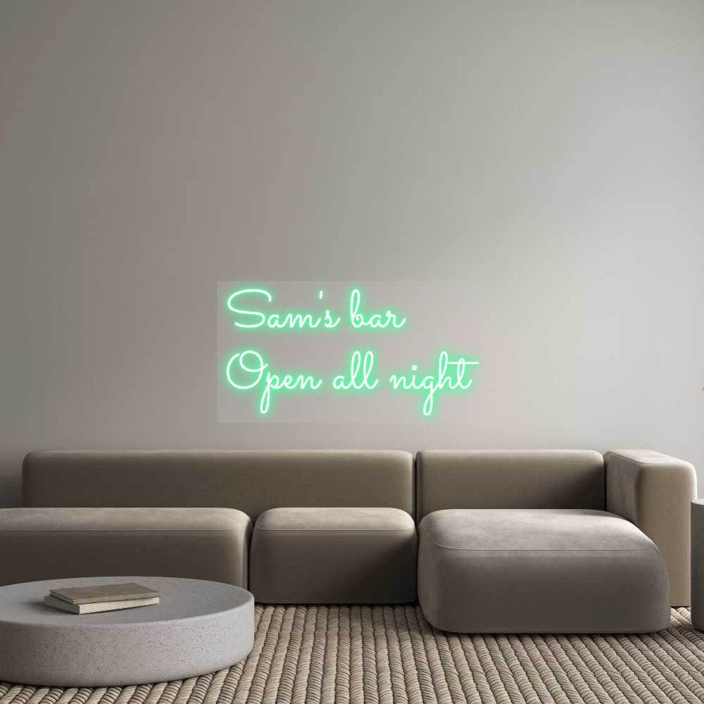Custom Neon: Sam's bar 
O...