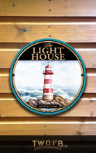 Load image into Gallery viewer, Light House, Custom bar sign, hanging pub sign, Bar sign, pub sign, Personalised bar sign, Funny bar sign, home bar signs uk, bar signs uk, bar signs.co.uk, custom pub sign uk, pub sign design, outdoor bar signs
