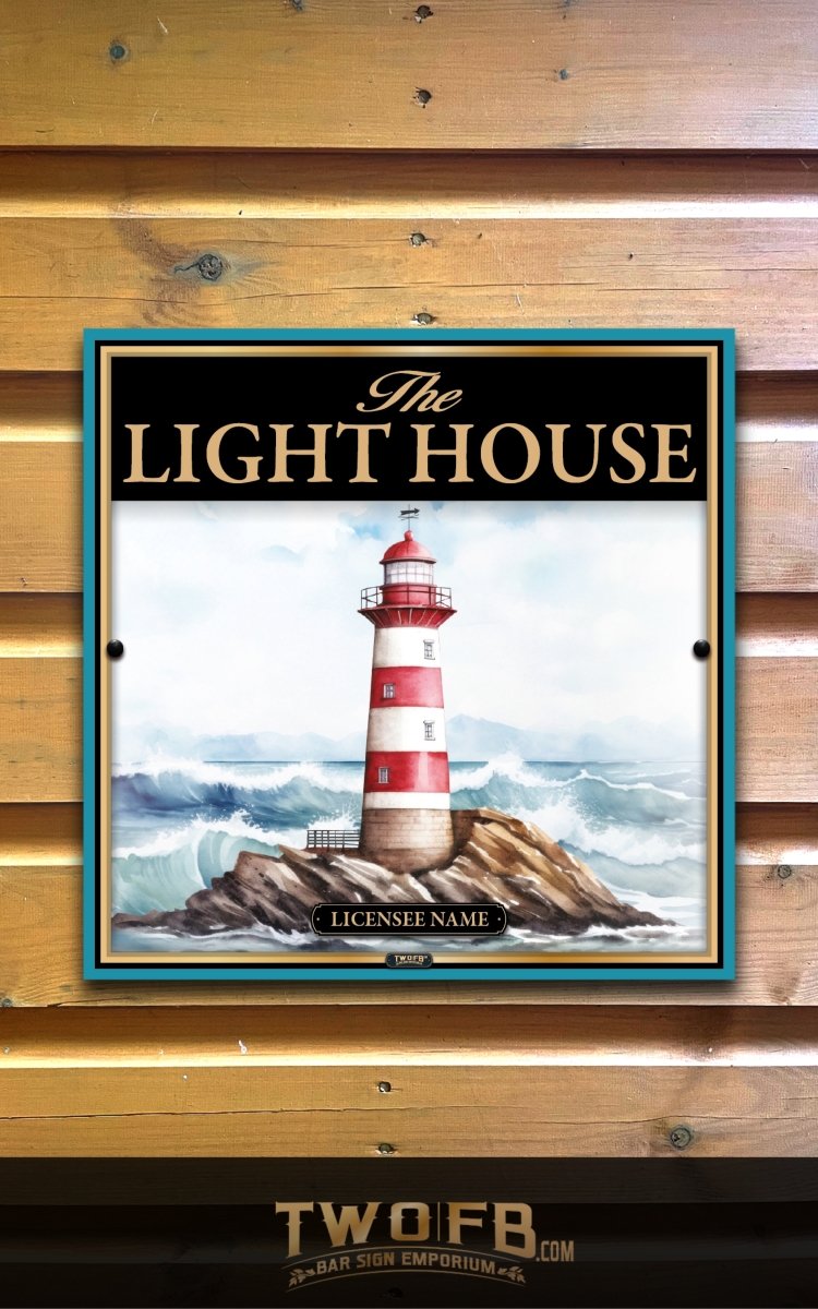 Light House, Custom bar sign, hanging pub sign, Bar sign, pub sign, Personalised bar sign, Funny bar sign, home bar signs uk, bar signs uk, bar signs.co.uk, custom pub sign uk, pub sign design, outdoor bar signs