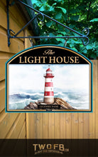 Load image into Gallery viewer, Light House, Custom bar sign, hanging pub sign, Bar sign, pub sign, Personalised bar sign, Funny bar sign, home bar signs uk, bar signs uk, bar signs.co.uk, custom pub sign uk, pub sign design, outdoor bar signs
