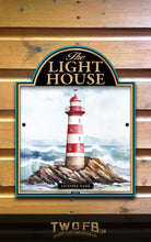 Load image into Gallery viewer, Light House, Custom bar sign, hanging pub sign, Bar sign, pub sign, Personalised bar sign, Funny bar sign, home bar signs uk, bar signs uk, bar signs.co.uk, custom pub sign uk, pub sign design, outdoor bar signs
