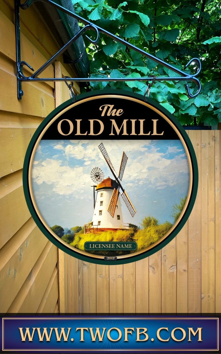 Old Mill | Personalised Pub Sign | Country Style Pub Signs Custom Signs from Two Fat Blokes Ltd signs for bars