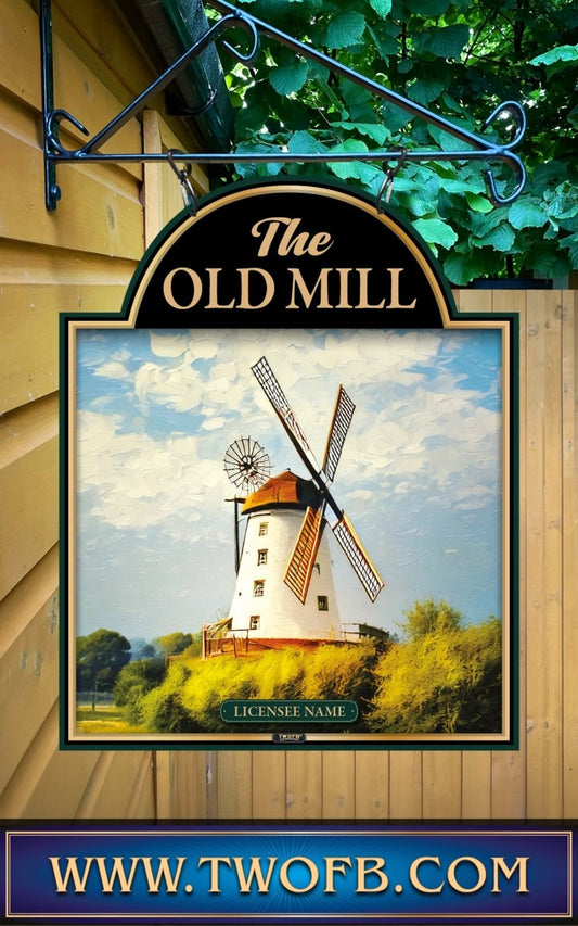 Old Mill | Personalised Pub Sign | Country Style Pub Signs Custom Signs from Two Fat Blokes Ltd signs for bars