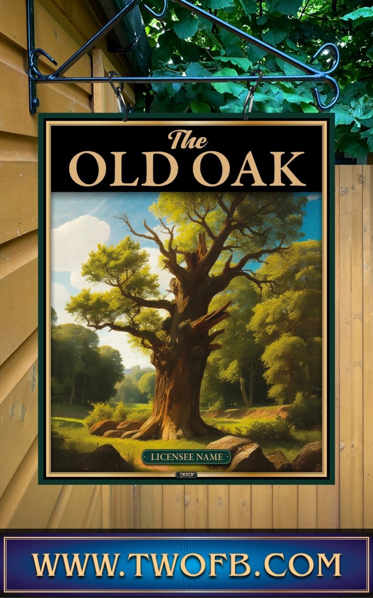 Old Oak, Custom bar sign, hanging pub sign, Bar sign, pub sign, Personalised bar sign, Funny bar sign, home bar signs uk, bar signs uk, bar signs.co.uk, custom pub sign uk, pub sign design, outdoor bar signs
 
