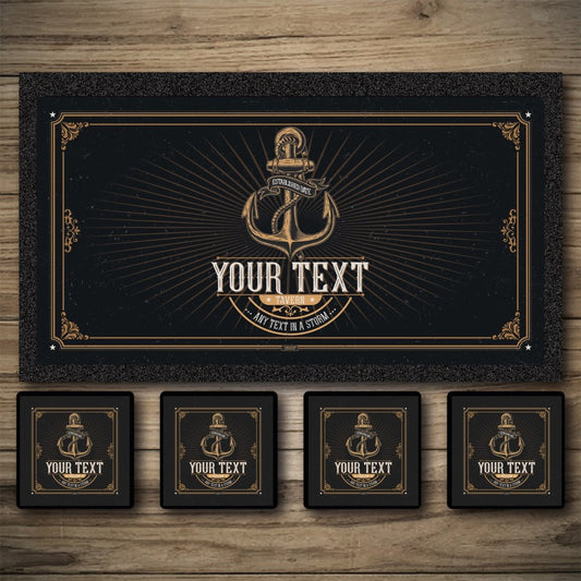 Personalised Bar Mats | Drip Mats | Custom Bar Runners | Anchor  Tavern