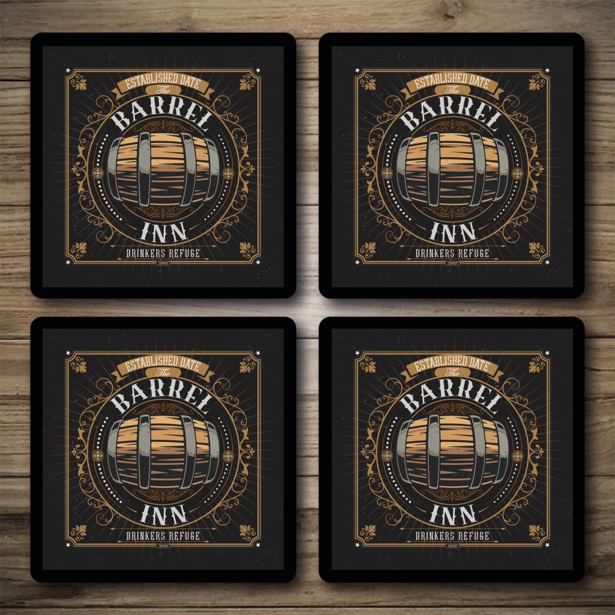 Personalised Bar Mats | Drip Mats | Custom Bar Runners | Barrel Inn Custom Signs from Two Fat Blokes Ltd signs for bars