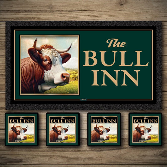 Personalised Bar Mats | Drip Mats | Custom Bar Runners | Bull Inn