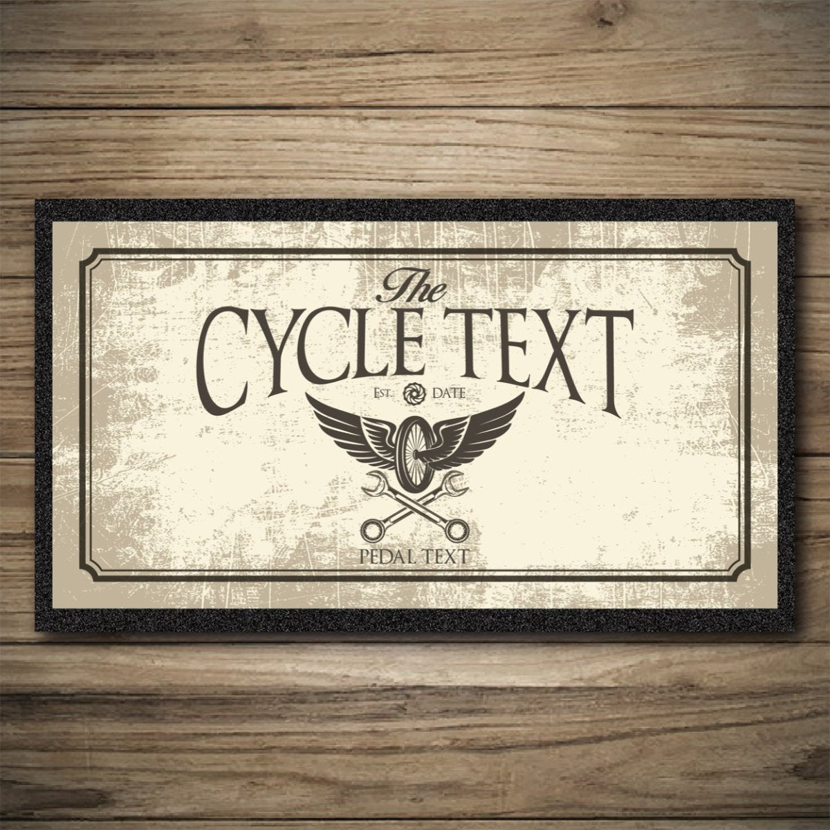 Personalised Bar Mats | Drip Mats | Custom Bar Runners | Cycle Inn Custom Signs from Two Fat Blokes Ltd signs for bars