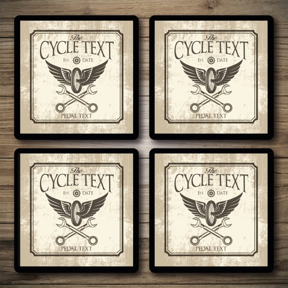 Personalised Bar Mats | Drip Mats | Custom Bar Runners | Cycle Inn Custom Signs from Two Fat Blokes Ltd signs for bars