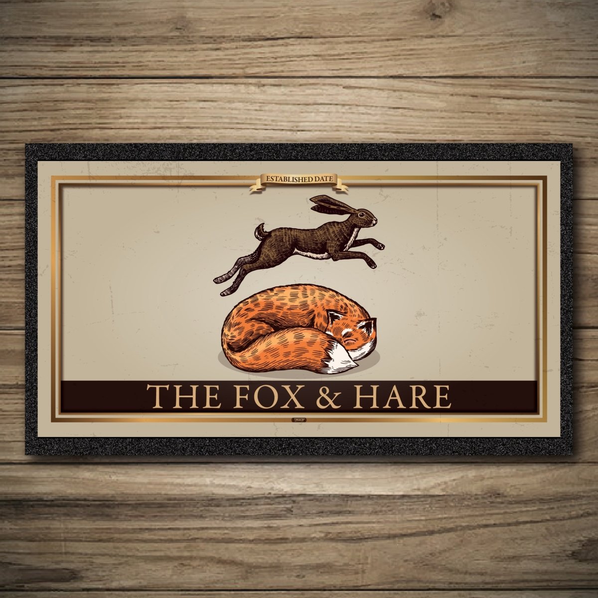 Personalised Bar Mats | Drip Mats | Custom Bar Runners | Fox & Hare
