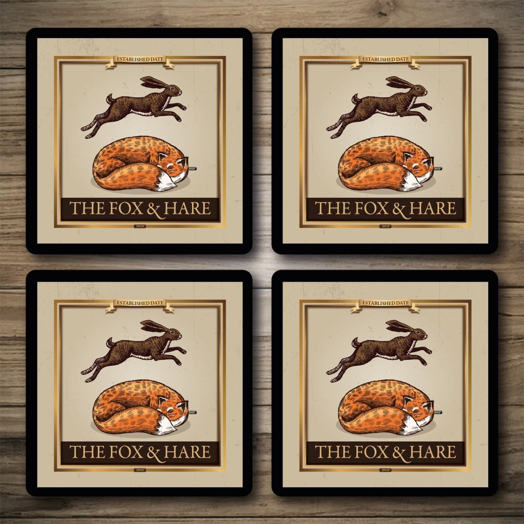 Personalised Bar Mats | Drip Mats | Custom Bar Runners | Fox & Hare