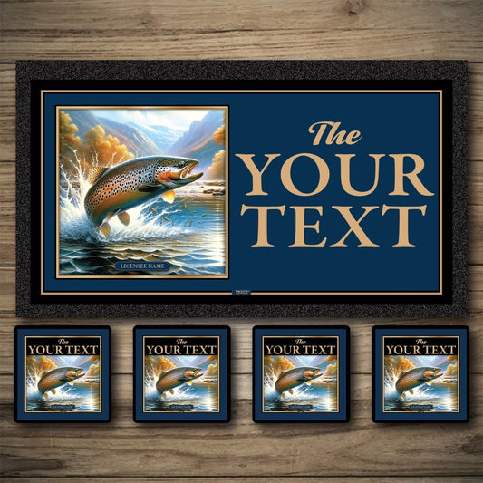 Personalised Bar Mats | Drip Mats | Custom Bar Runners | Frisky Trout