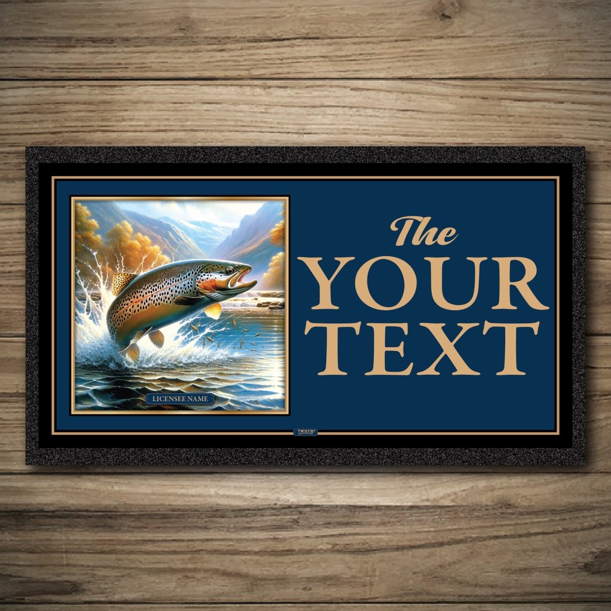 Personalised Bar Mats | Drip Mats | Custom Bar Runners | Frisky Trout