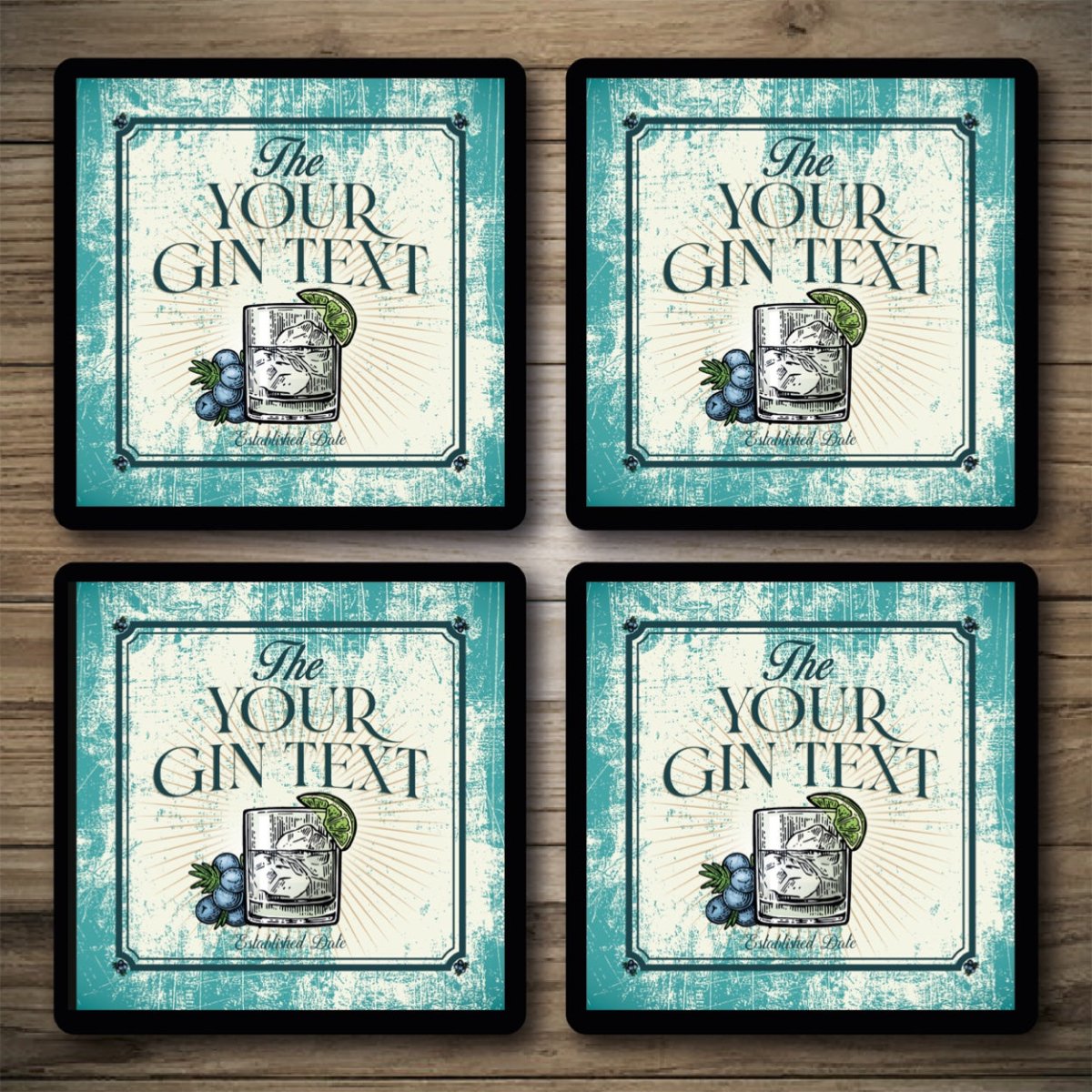 Personalised Bar Mats | Drip Mats | Custom Bar Runners | Garden Gin Bar Custom Signs from Two Fat Blokes Ltd signs for bars