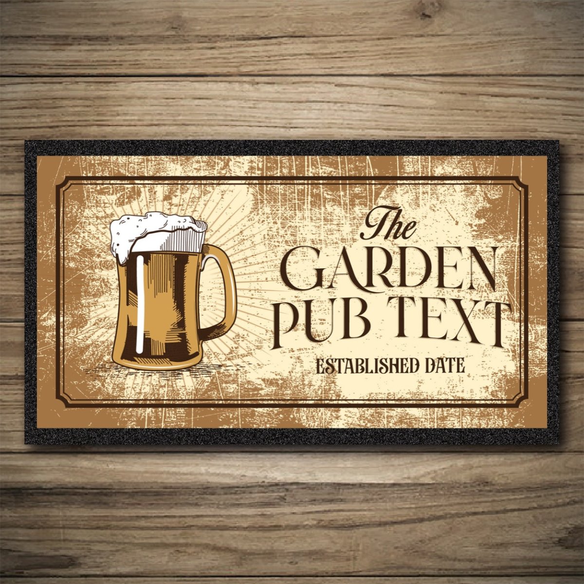 Personalised Bar Mats | Drip Mats | Custom Bar Runners | Garden Pub Custom Signs from Two Fat Blokes Ltd signs for bars