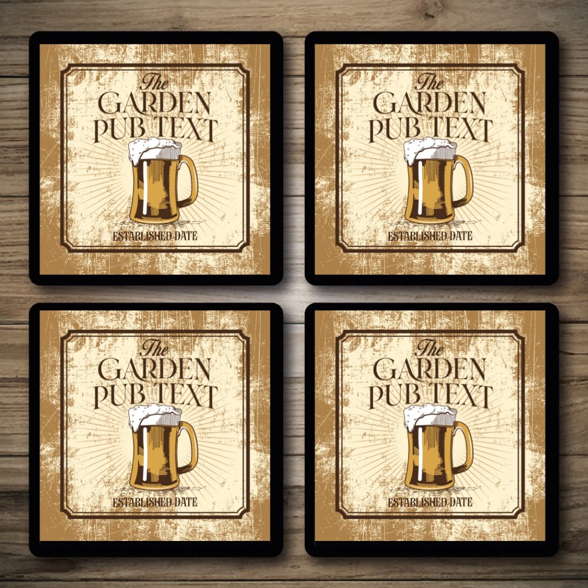 Personalised Bar Mats | Drip Mats | Custom Bar Runners | Garden Pub Custom Signs from Two Fat Blokes Ltd signs for bars