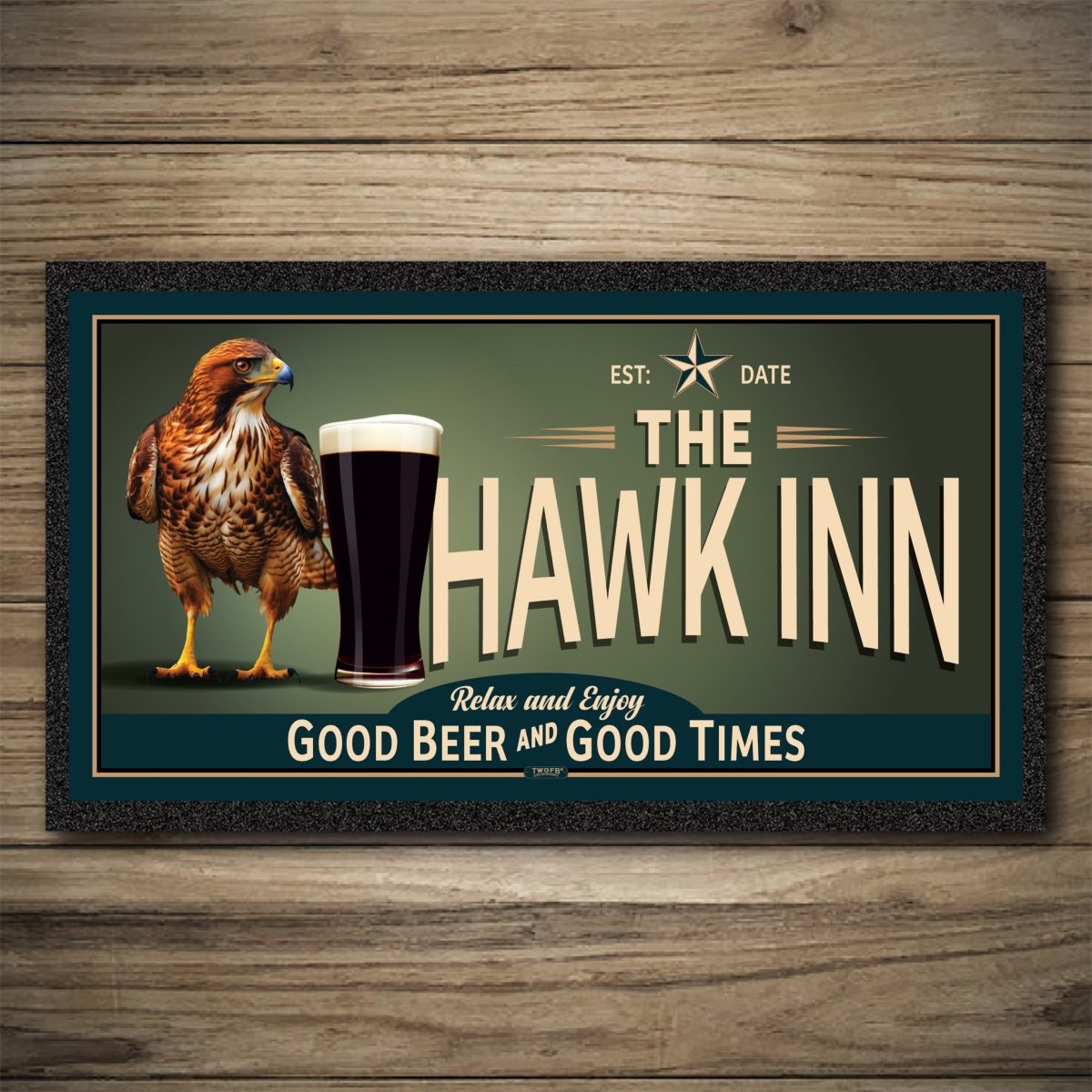 Personalised Bar Mats | Drip Mats | Custom Bar Runners | Hawk Inn