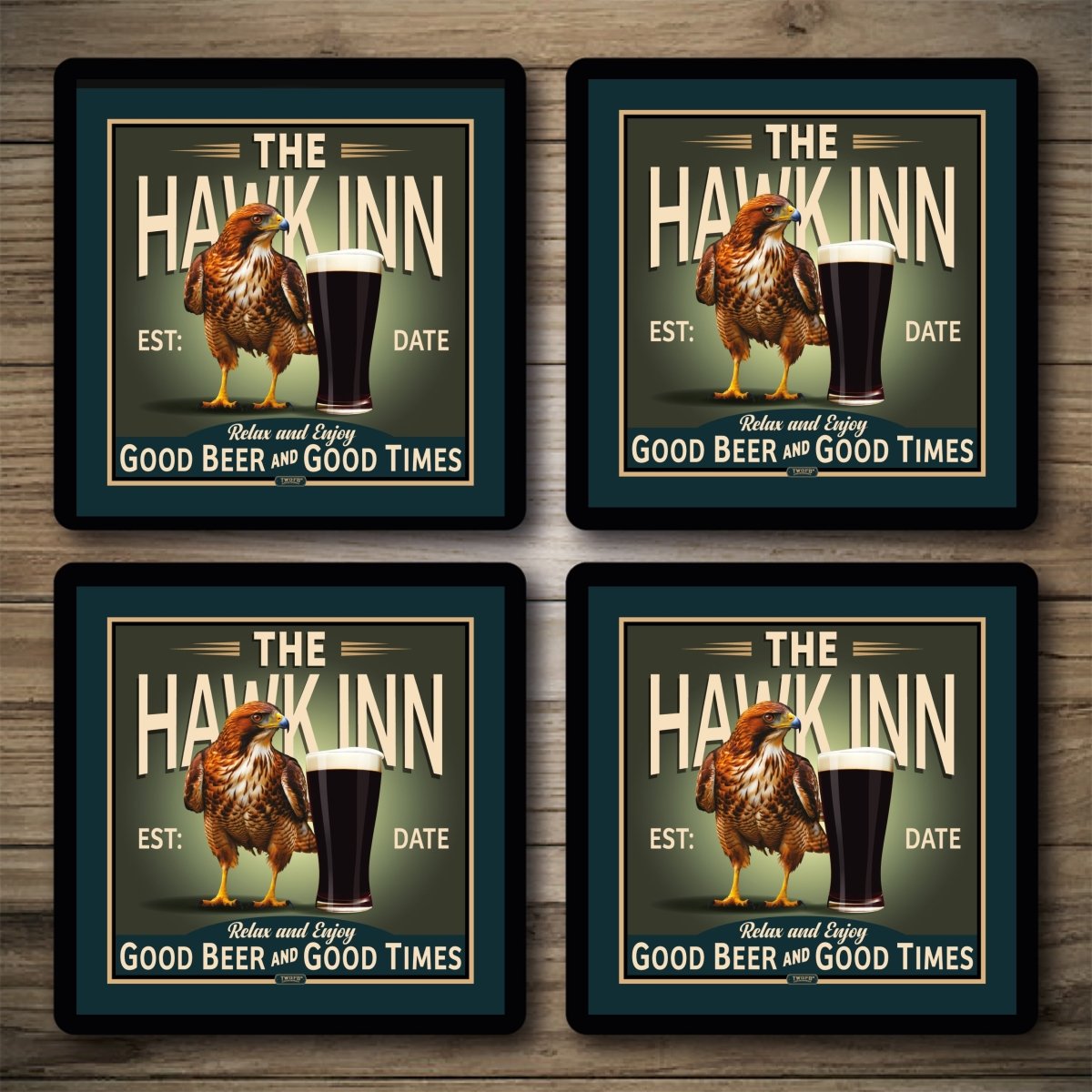Personalised Bar Mats | Drip Mats | Custom Bar Runners | Hawk Inn
