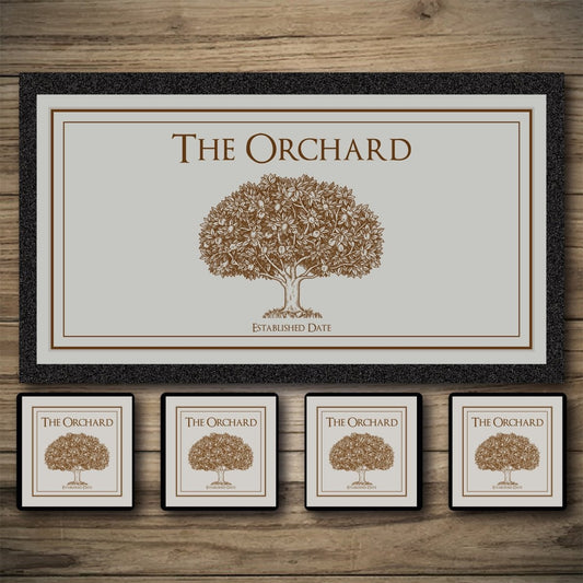 Personalised Bar Mats | Drip Mats | Custom Bar Runners | Orchard