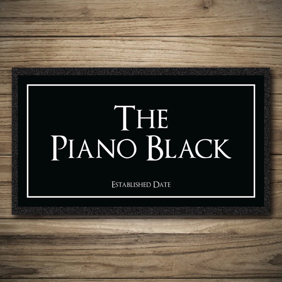 Personalised Bar Mats | Drip Mats | Custom Bar Runners | Piano Black Custom Signs from Two Fat Blokes Ltd signs for bars