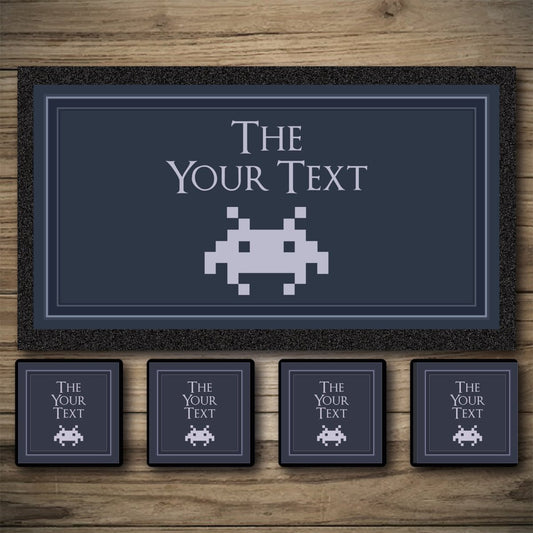 Personalised Bar Mats | Drip Mats | Custom Bar Runners | Retro Gamer Custom Signs from Two Fat Blokes Ltd signs for bars