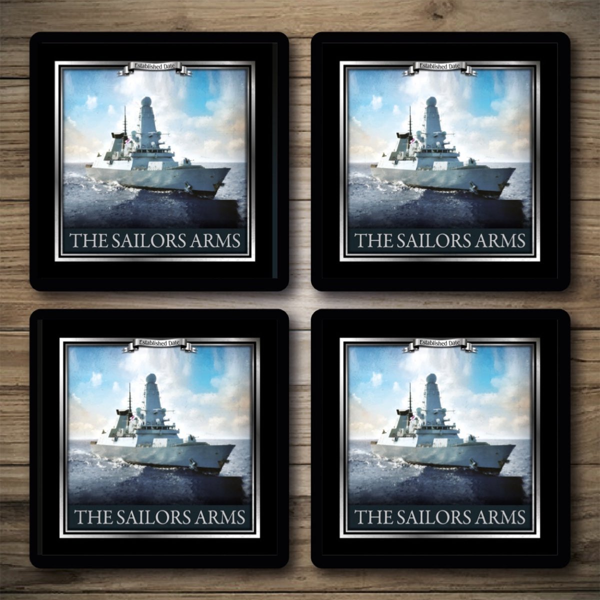 Personalised Bar Mats | Drip Mats | Custom Bar Runners | Sailors Arms Custom Signs from Two Fat Blokes Ltd signs for bars