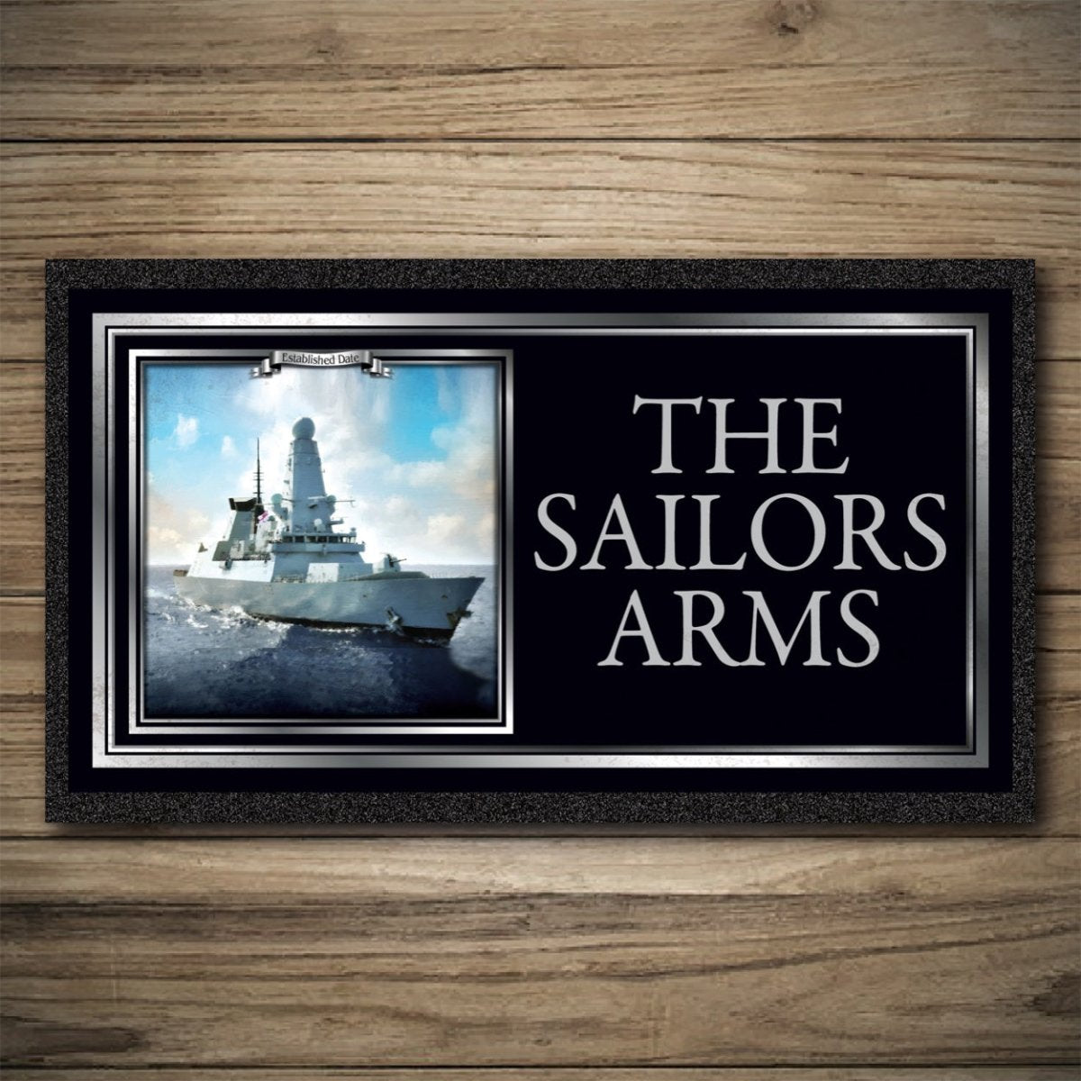 Personalised Bar Mats | Drip Mats | Custom Bar Runners | Sailors Arms Custom Signs from Two Fat Blokes Ltd signs for bars