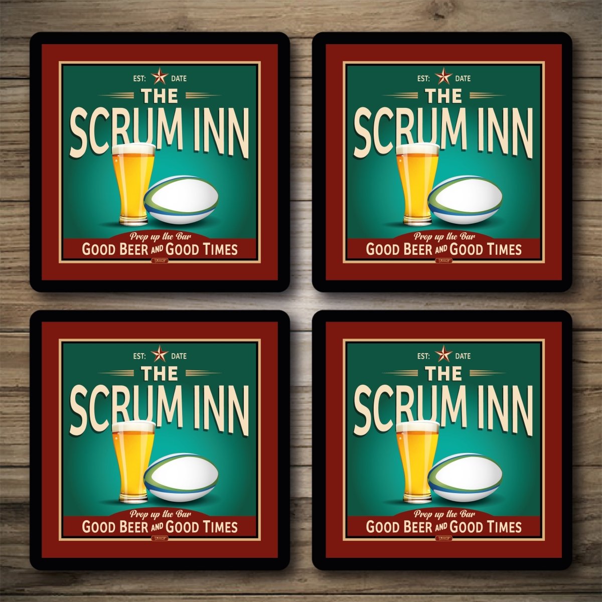 Tapis de bar personnalisés | Tapis anti-gouttes | Tapis de bar personnalisés | Scrum Inn