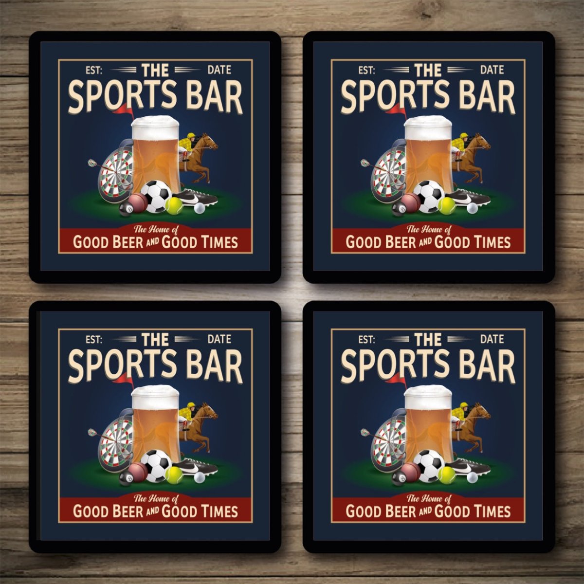Personalised Bar Mats | Drip Mats | Custom Bar Runners | Sports Bar Custom Signs from Two Fat Blokes Ltd signs for bars