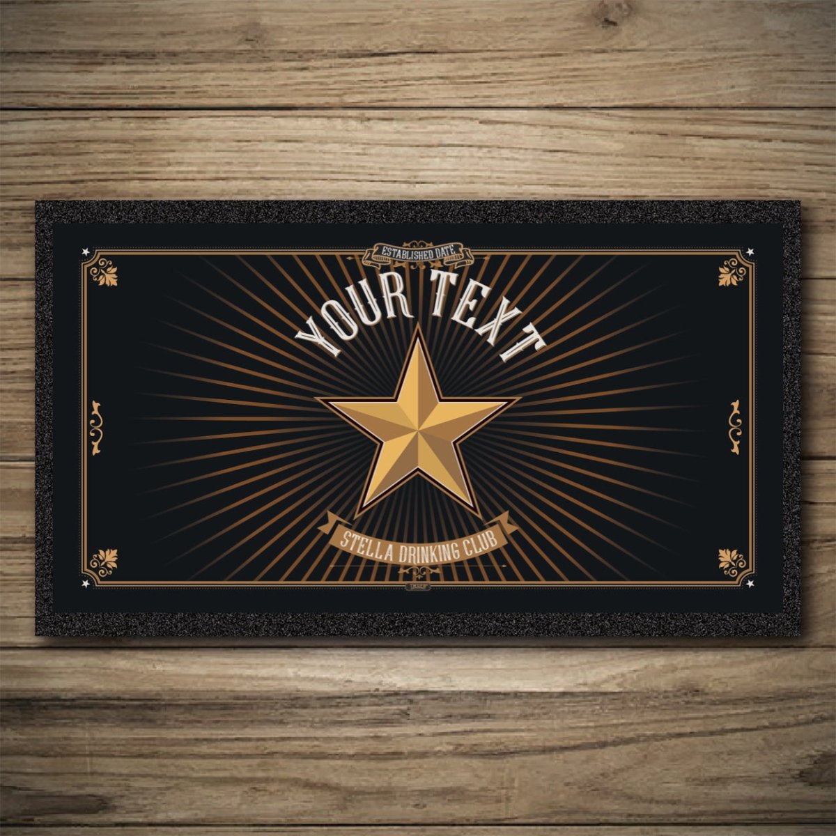 Personalised Bar Mats | Drip Mats | Custom Bar Runners | Star Inn Custom Signs from Two Fat Blokes Ltd signs for bars