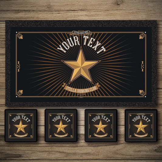 Personalised Bar Mats | Drip Mats | Custom Bar Runners | Star Inn Custom Signs from Two Fat Blokes Ltd signs for bars