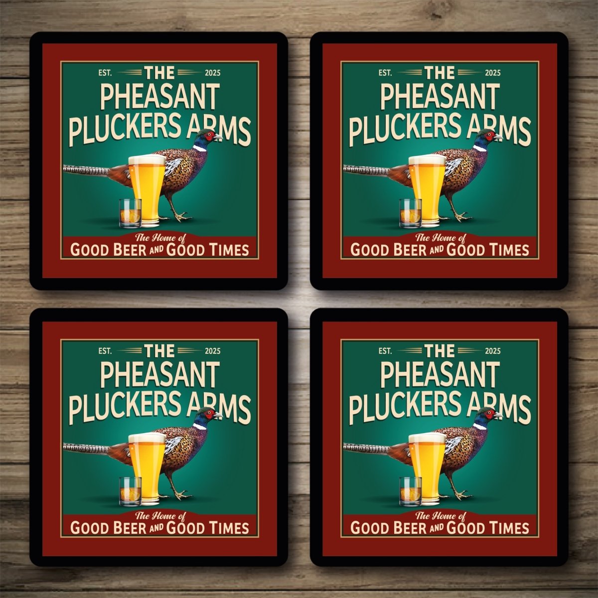 Personalised Bar Mats | Drip Mats | Custom Bar Runners | Pheasant Pluckers Arms