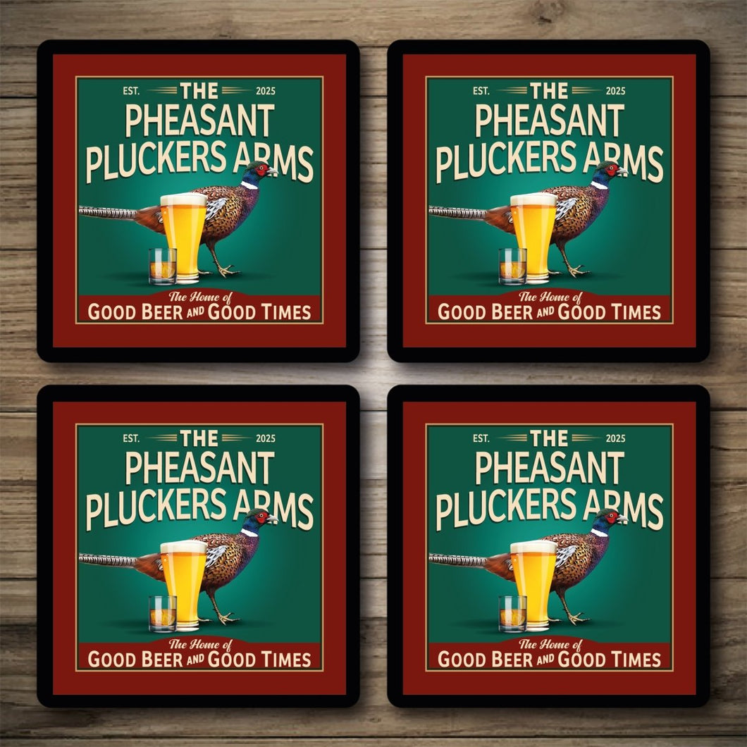 Personalised Bar Mats | Drip Mats | Custom Bar Runners | Pheasant Pluckers Arms