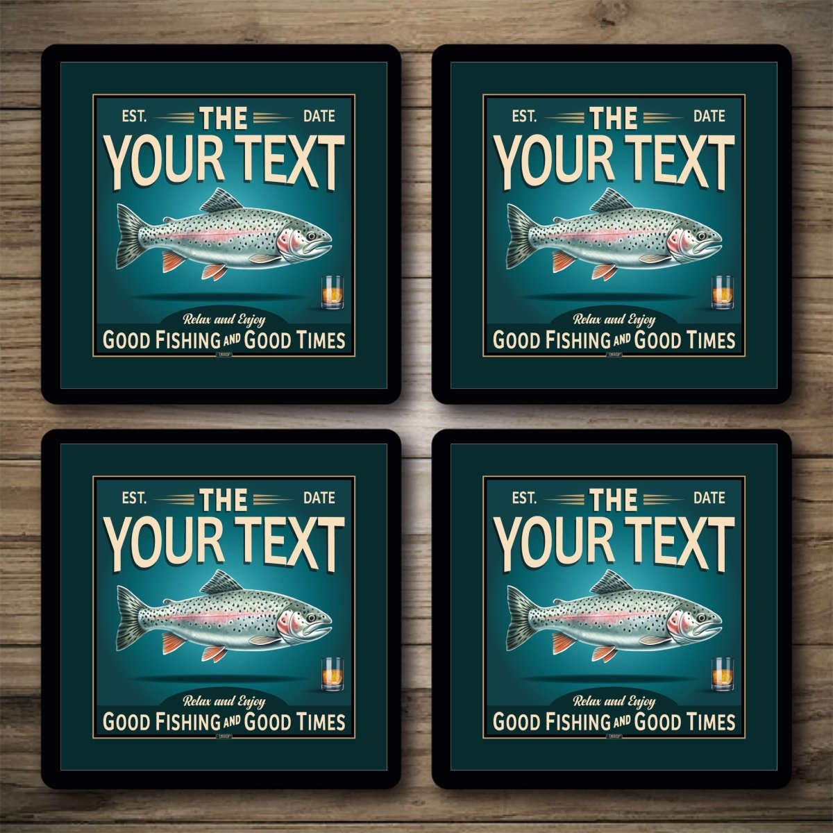Personalised Bar Mats | Drip Mats | Custom Bar Runners | Trout Inn