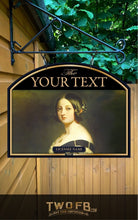 Load image into Gallery viewer, Queen Vic Pub Sign/Pub/Home bar sign/Pub sign for outside/Custom pub sign/Home Bar/Pub Décor
 
