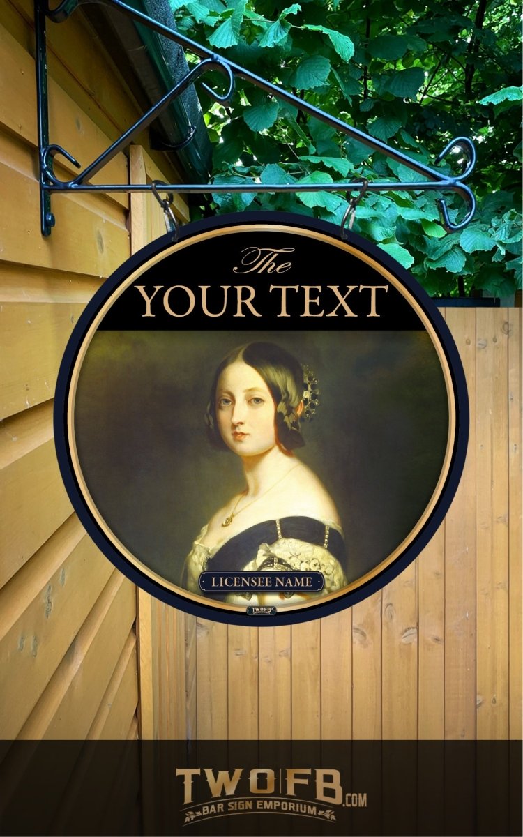 Victoria Bar Sign Queen Vic | Personalised Pub Sign | Country Style Pub Signs – Two Fat ...
