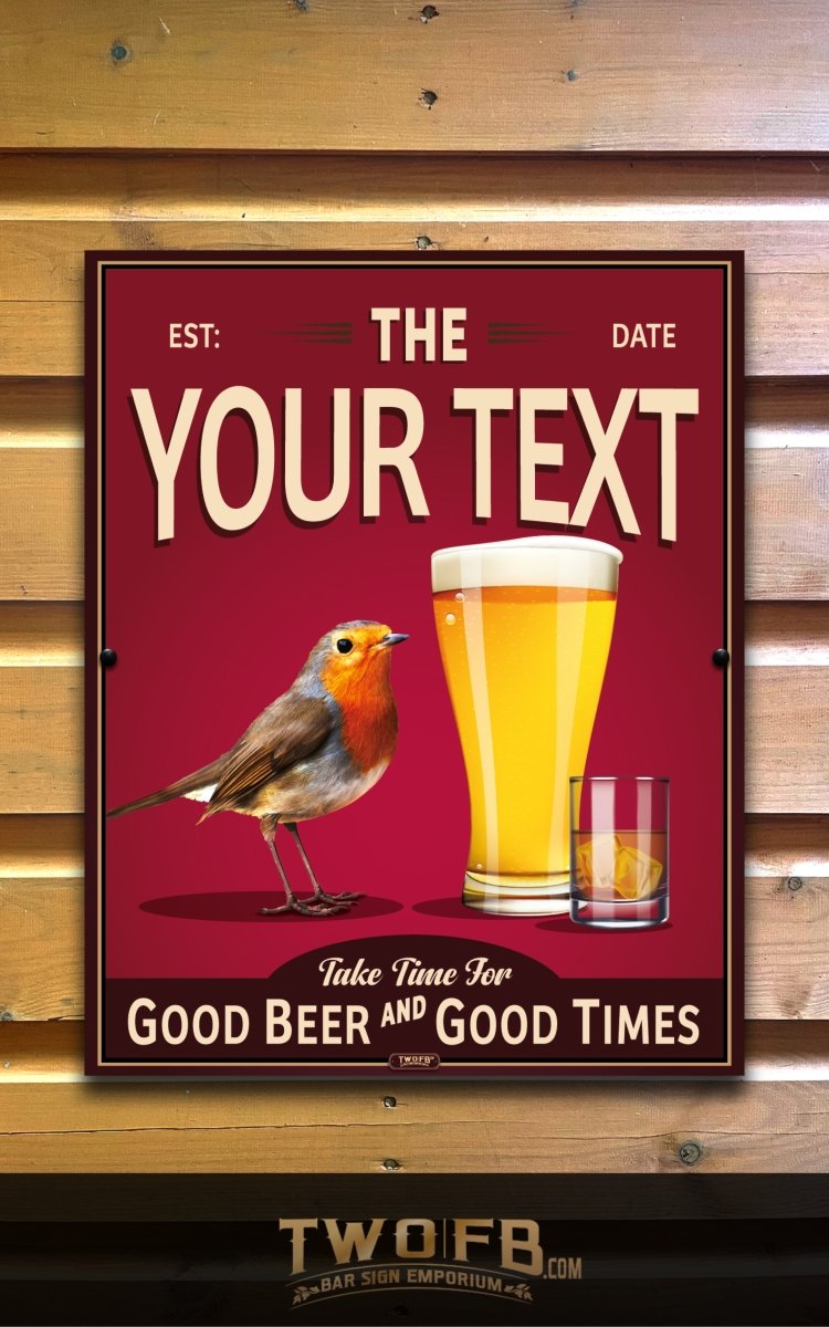Rob Inn | Personalised Bar Sign | Pub Signs Custom Signs from Two Fat Blokes Ltd signs for bars