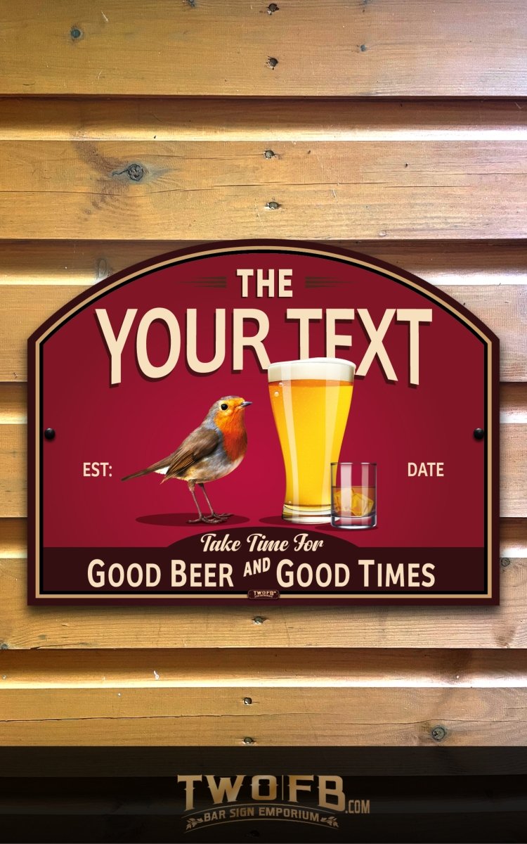 Rob Inn | Personalised Bar Sign | Pub Signs Custom Signs from Two Fat Blokes Ltd signs for bars
