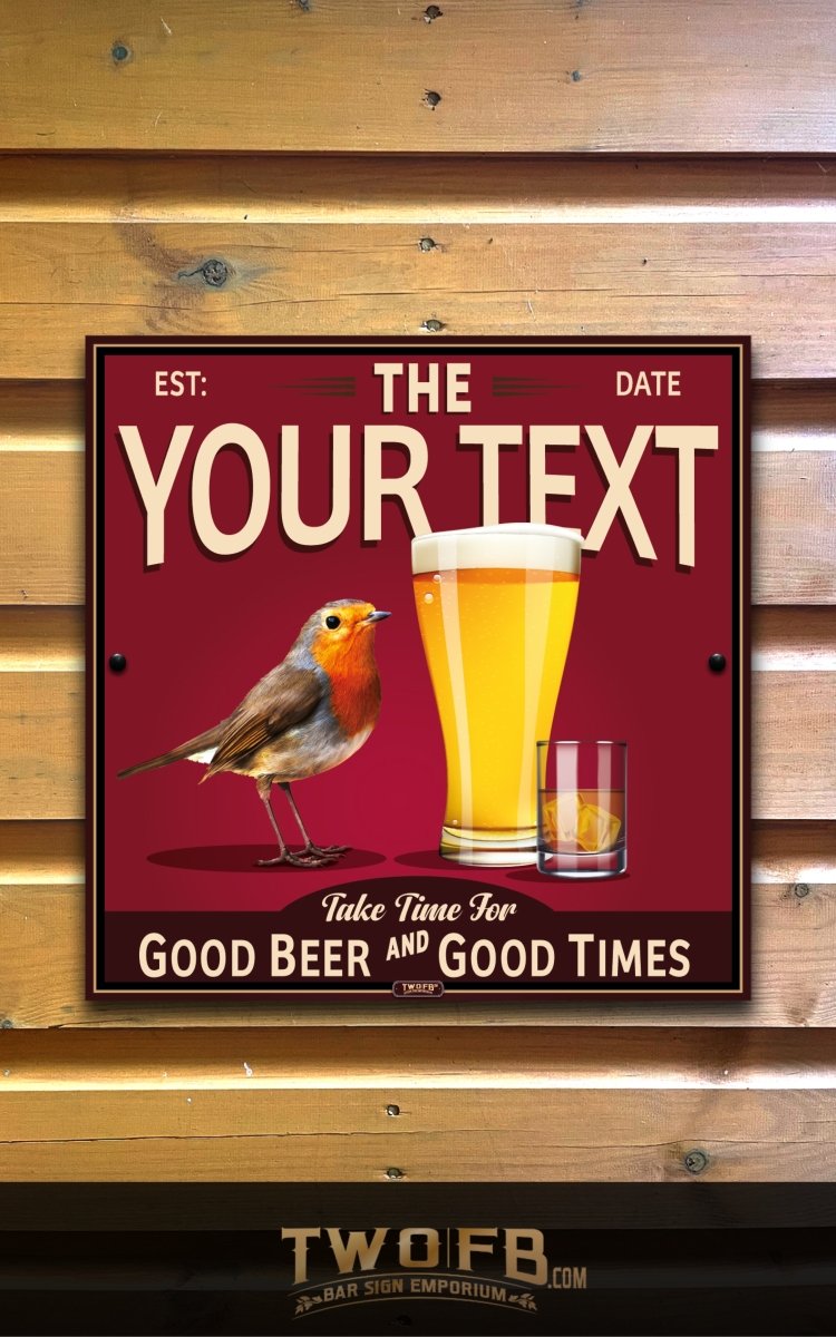 Rob Inn | Personalised Bar Sign | Pub Signs Custom Signs from Two Fat Blokes Ltd signs for bars