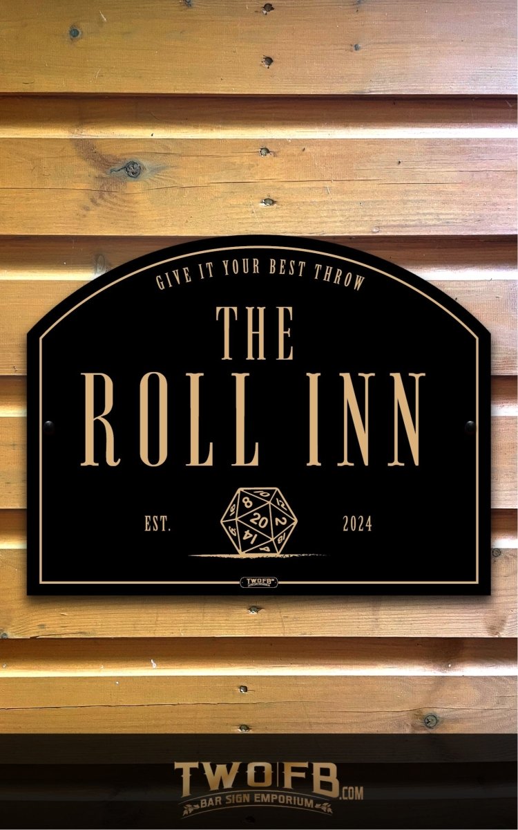 Roll Inn | Personalised Bar Sign | Bistro Style – Two Fat Blokes Ltd