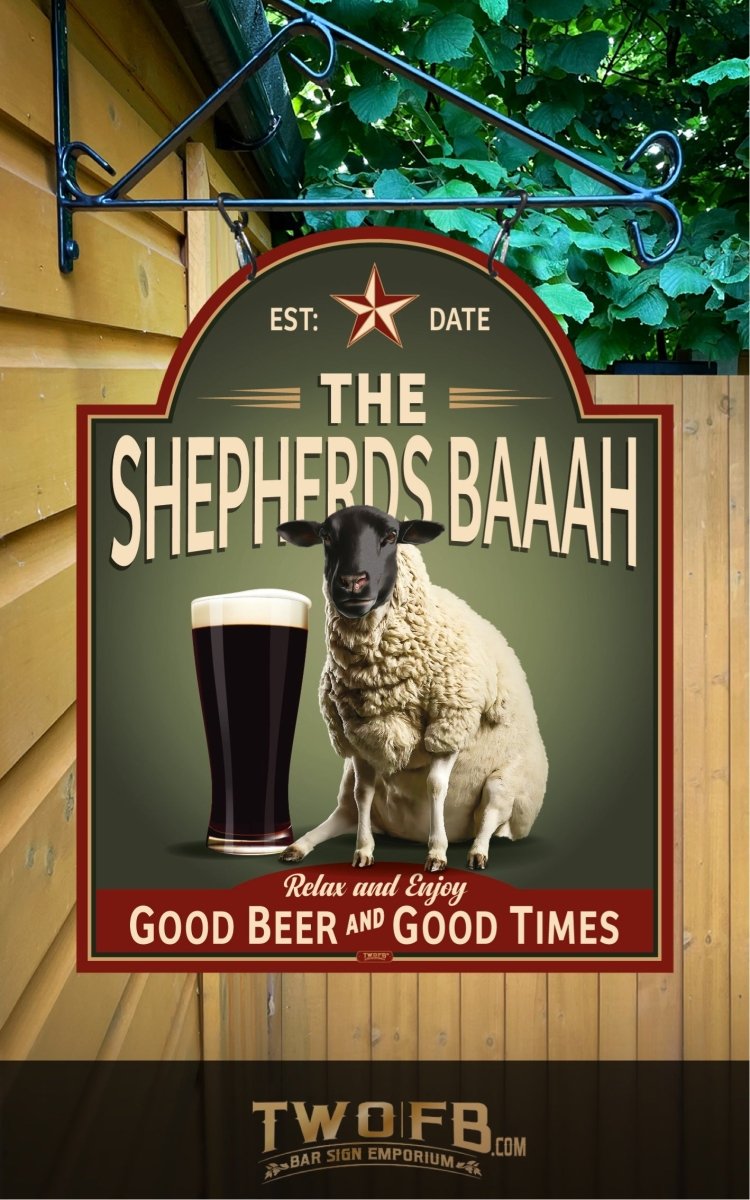 Sheep Bar Sign | Vintage Bar Sign | Pub Signs | funny bar sign | Hanging Signs | Bar Sign