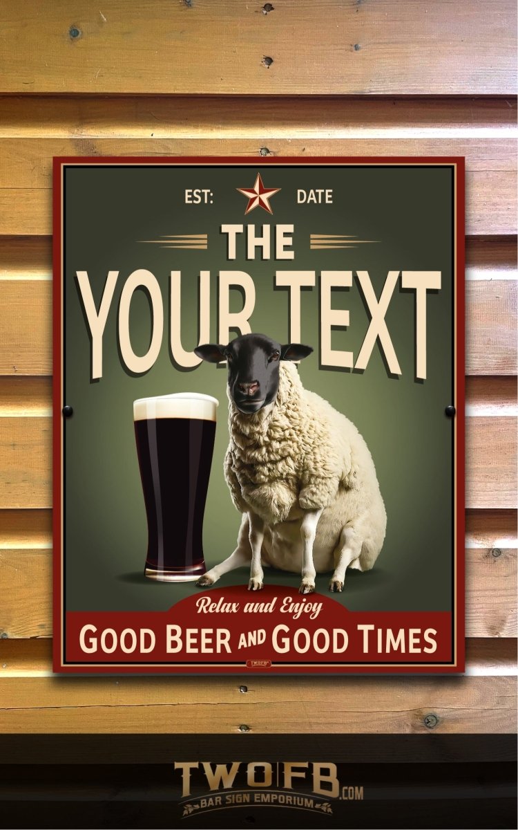 Sheep Bar Sign | Vintage Bar Sign | Pub Signs | funny bar sign | Hanging Signs | Bar Sign