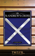 Load image into Gallery viewer, St Andrews Cross | Personalised Bar Sign | Scottish Pub Sign
