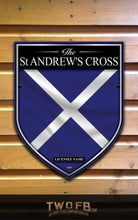Load image into Gallery viewer, St Andrews Cross | Personalised Bar Sign | Scottish Pub Sign
