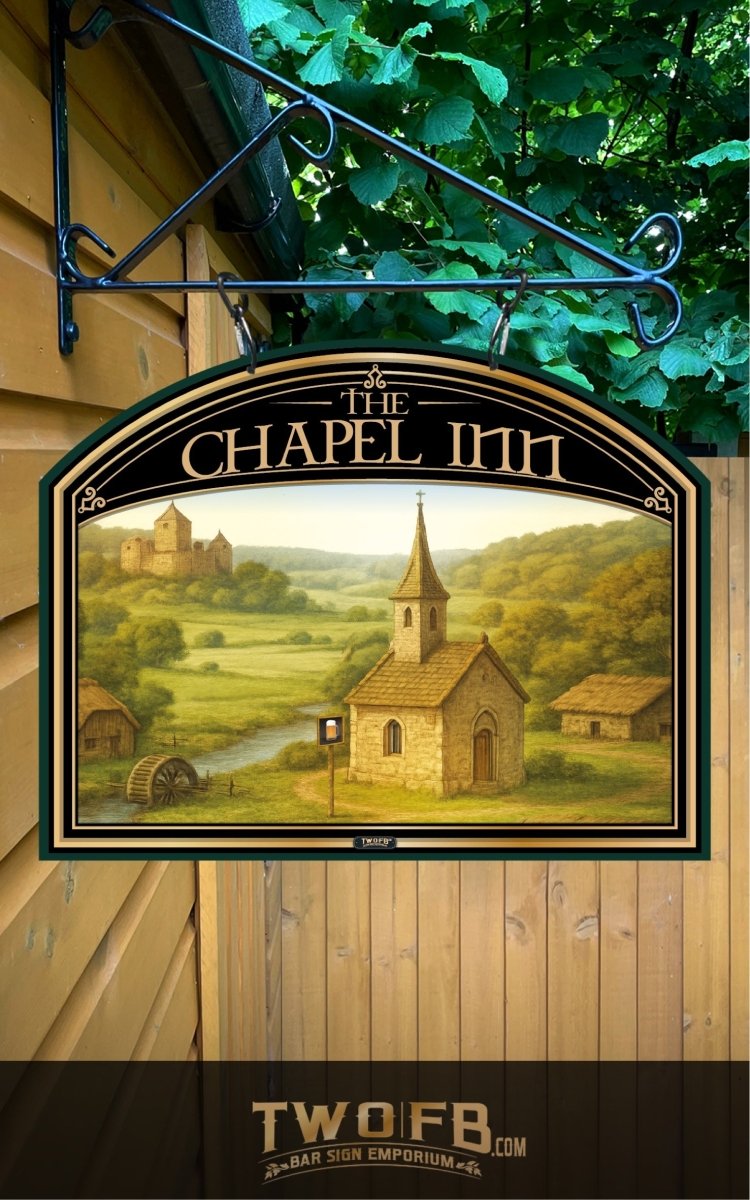The Chapel Inn | Personalised Pub Sign | Country Style Pub Signs Custom Signs from Two Fat Blokes Ltd signs for bars