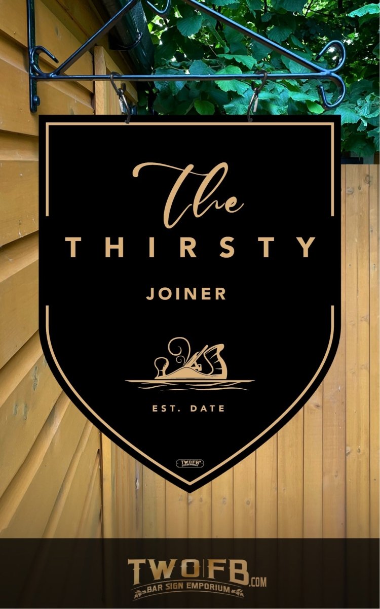 Thirsty Joiner,Custom bar sign, hanging pub sign, Bar sign, pub sign, Personalised bar sign, Funny bar sign