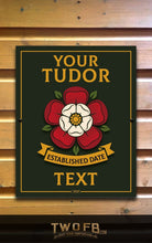 Load image into Gallery viewer, Yorkshire Rose, Custom bar sign, hanging pub sign, Bar sign, pub sign, Personalised bar sign, Funny bar sign, home bar signs uk, bar signs uk, bar signs.co.uk, custom pub sign uk, pub sign design, outdoor bar signs
