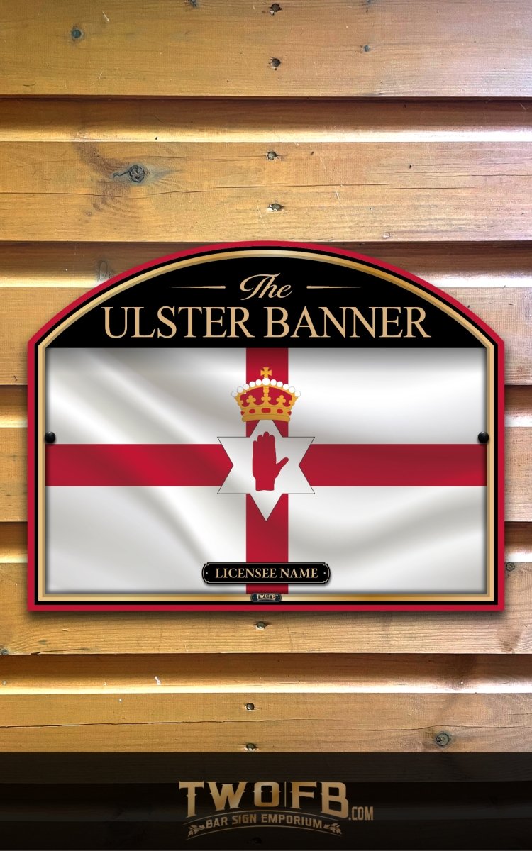 Ulster Banner  | Personalised Bar Sign | British Pub Sign