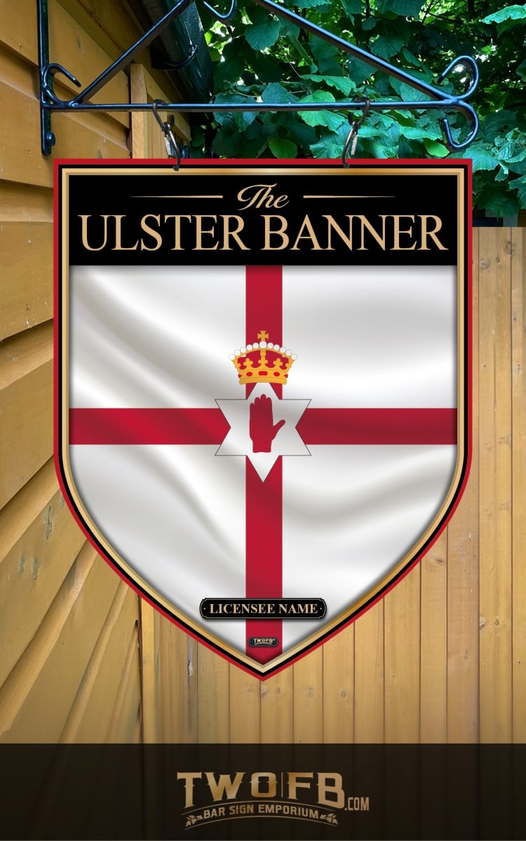 Ulster Banner  | Personalised Bar Sign | British Pub Sign